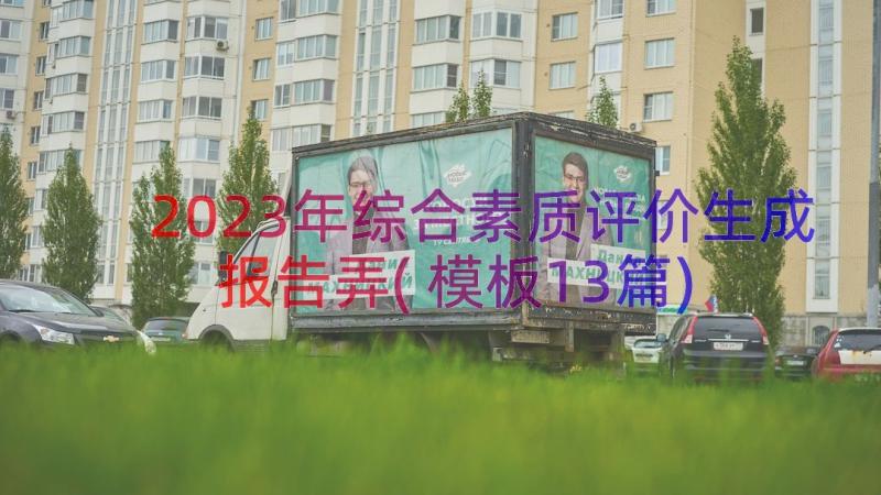 2023年综合素质评价生成报告弄(模板13篇)