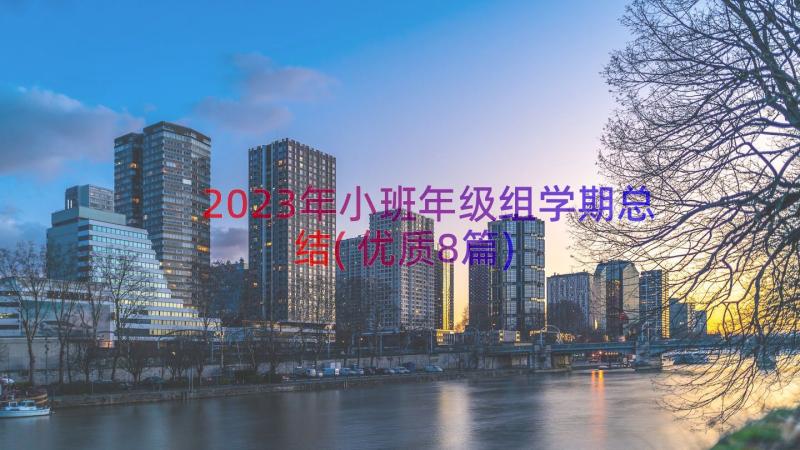 2023年小班年级组学期总结(优质8篇)