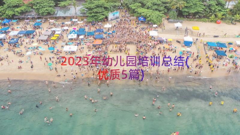 2023年幼儿园培训总结(优质5篇)