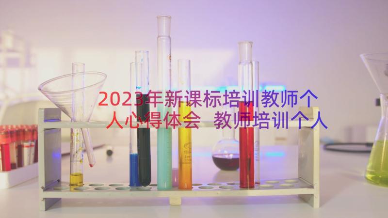 2023年新课标培训教师个人心得体会 教师培训个人成长心得体会(精选10篇)