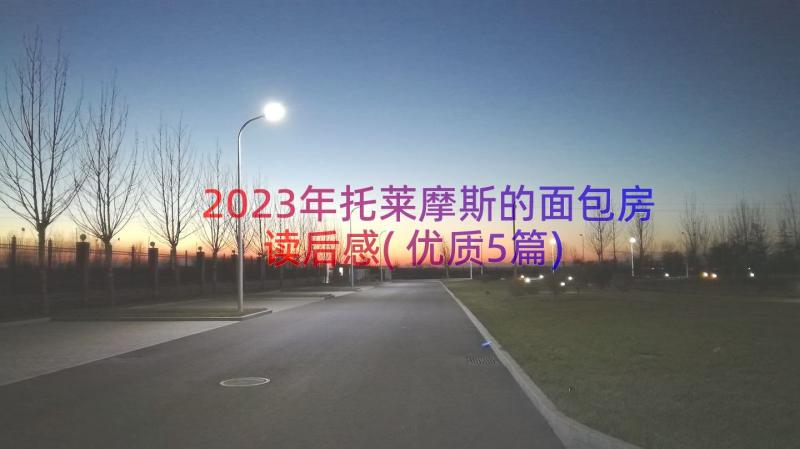 2023年托莱摩斯的面包房读后感(优质5篇)