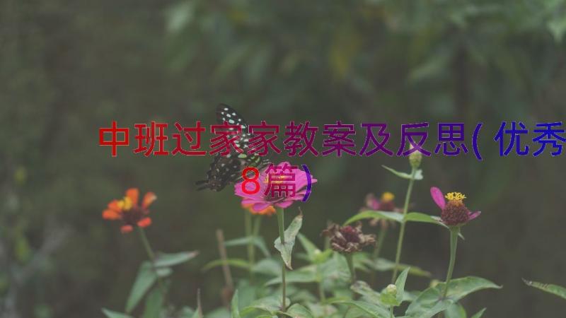 中班过家家教案及反思(优秀8篇)