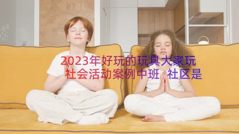 2023年好玩的玩具大家玩社会活动案例中班 社区是大家的中班社会教案(实用8篇)