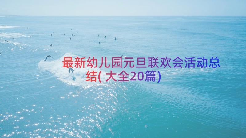 最新幼儿园元旦联欢会活动总结(大全20篇)