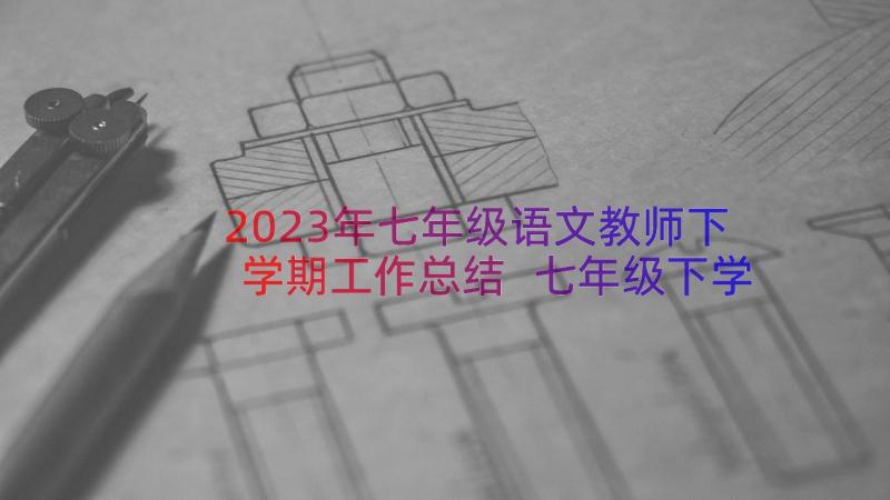 2023年七年级语文教师下学期工作总结 七年级下学期评语(模板17篇)