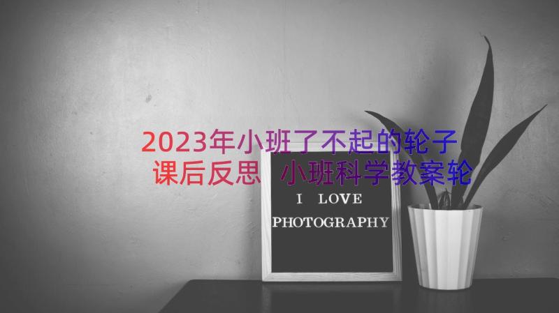 2023年小班了不起的轮子课后反思 小班科学教案轮子(模板8篇)