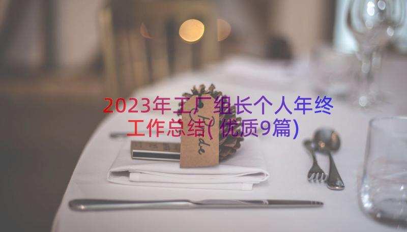 2023年工厂组长个人年终工作总结(优质9篇)