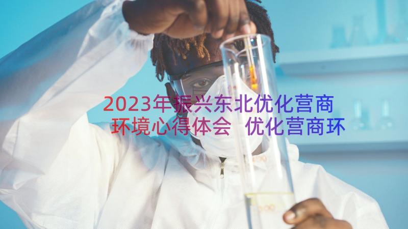 2023年振兴东北优化营商环境心得体会 优化营商环境心得体会(优质18篇)