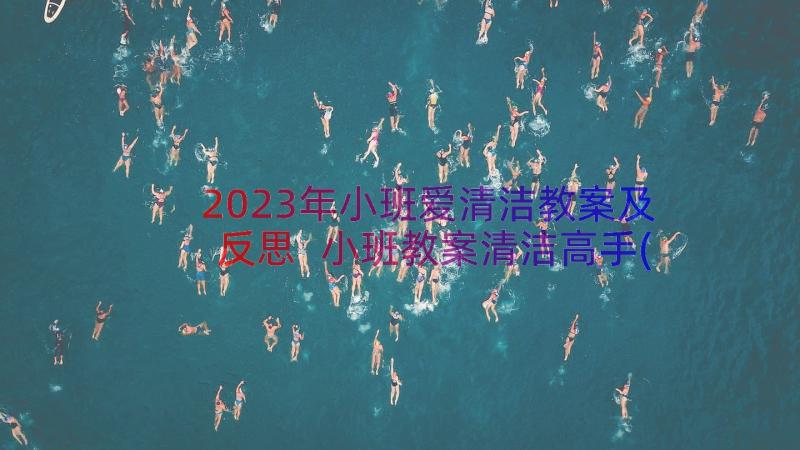 2023年小班爱清洁教案及反思 小班教案清洁高手(精选8篇)