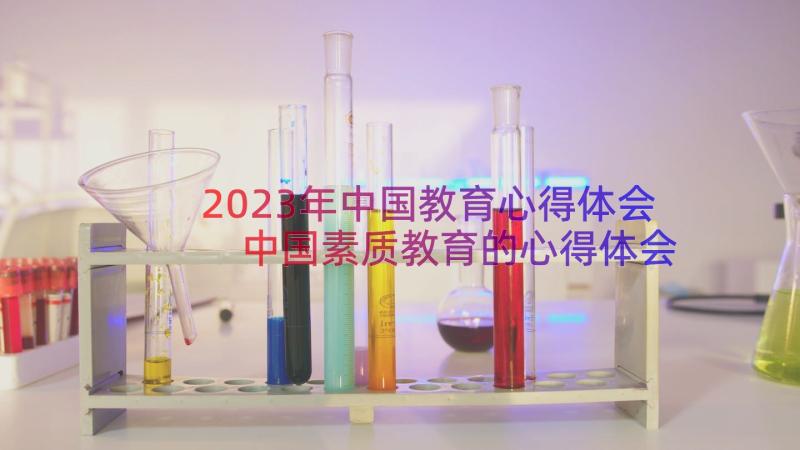 2023年中国教育心得体会 中国素质教育的心得体会(模板13篇)