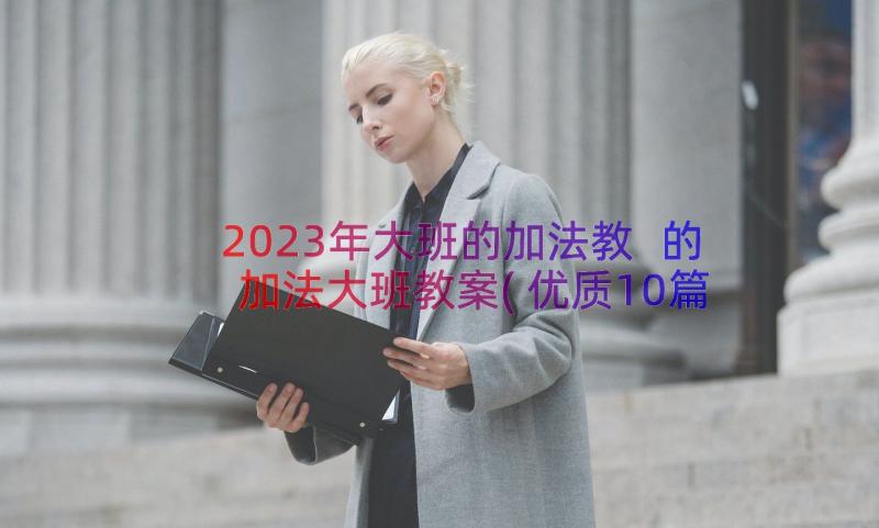 2023年大班的加法教 的加法大班教案(优质10篇)