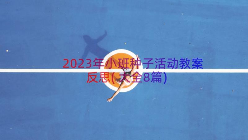 2023年小班种子活动教案反思(大全8篇)