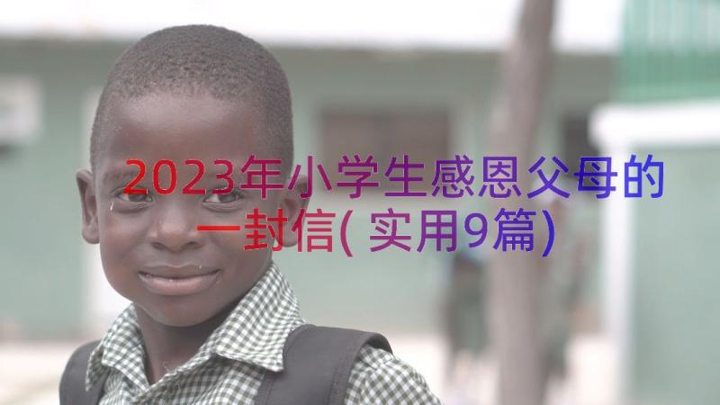 2023年小学生感恩父母的一封信(实用9篇)