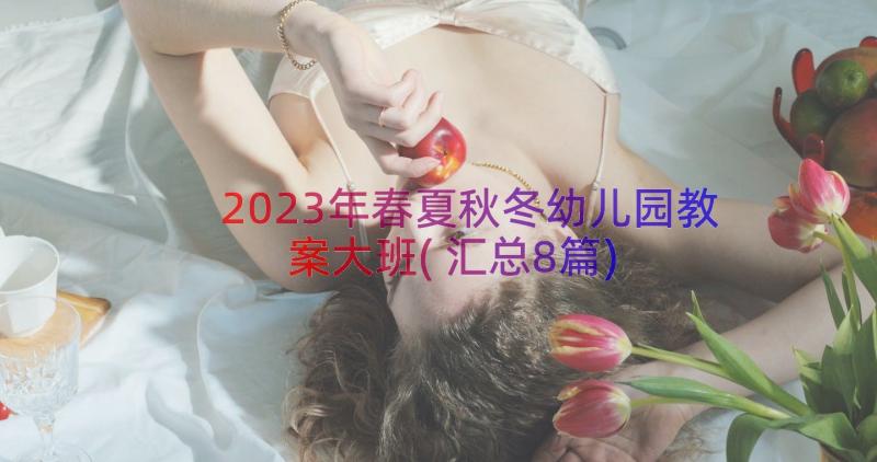 2023年春夏秋冬幼儿园教案大班(汇总8篇)