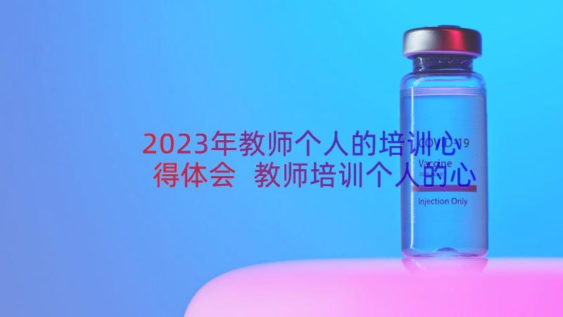 2023年教师个人的培训心得体会 教师培训个人的心得体会(模板14篇)