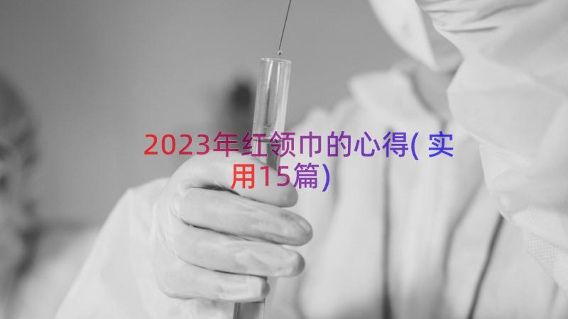 2023年红领巾的心得(实用15篇)