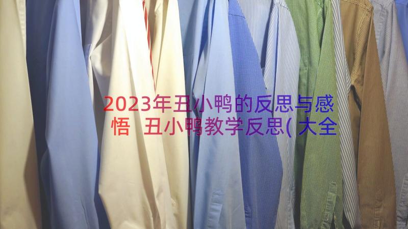 2023年丑小鸭的反思与感悟 丑小鸭教学反思(大全11篇)