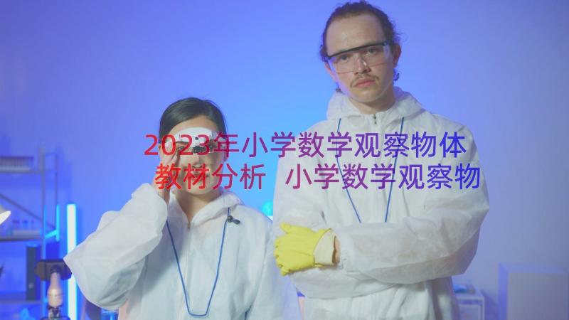 2023年小学数学观察物体教材分析 小学数学观察物体教学案例(通用15篇)