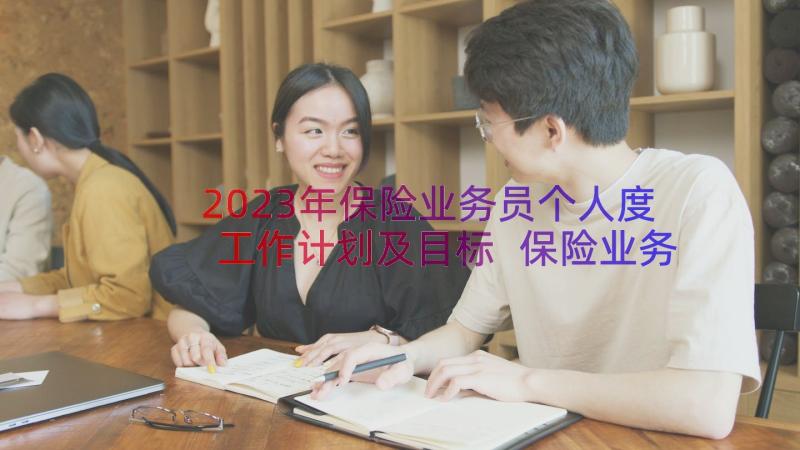 2023年保险业务员个人度工作计划及目标 保险业务员个人工作计划(模板8篇)