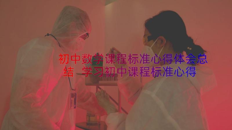 初中数学课程标准心得体会总结 学习初中课程标准心得体会(优秀10篇)