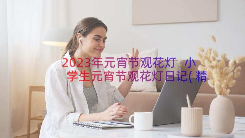 2023年元宵节观花灯 小学生元宵节观花灯日记(精选6篇)