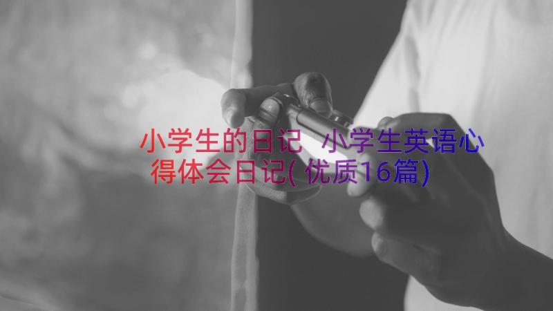 小学生的日记 小学生英语心得体会日记(优质16篇)