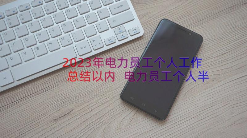 2023年电力员工个人工作总结以内 电力员工个人半年度工作总结(大全19篇)