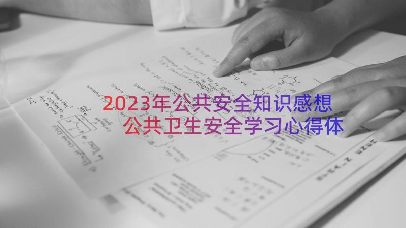 2023年公共安全知识感想 公共卫生安全学习心得体会(模板8篇)