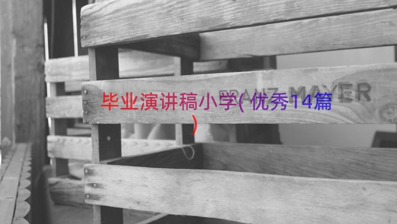 毕业演讲稿小学(优秀14篇)