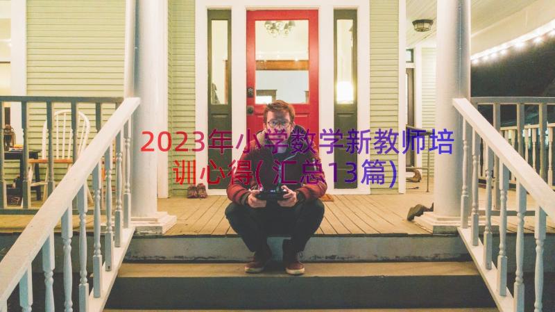 2023年小学数学新教师培训心得(汇总13篇)