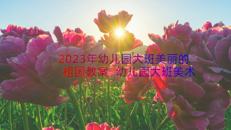 2023年幼儿园大班美丽的祖国教案 幼儿园大班美术教案美丽的风筝(精选18篇)