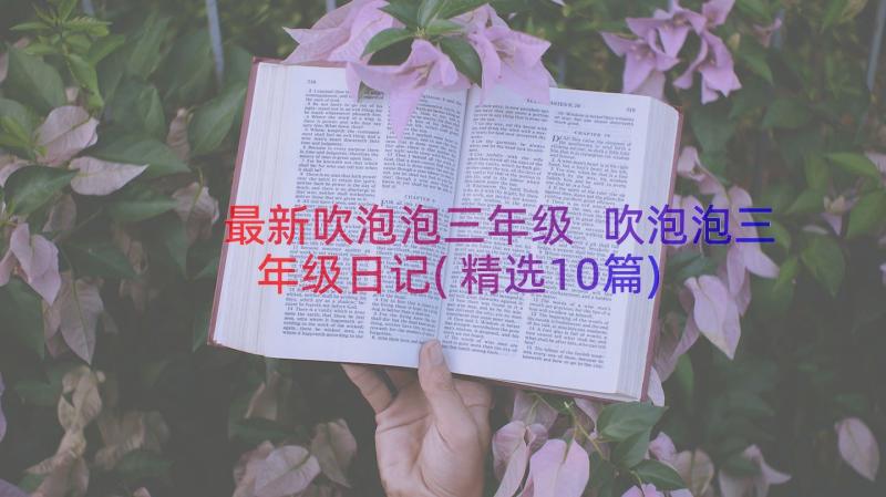 最新吹泡泡三年级 吹泡泡三年级日记(精选10篇)