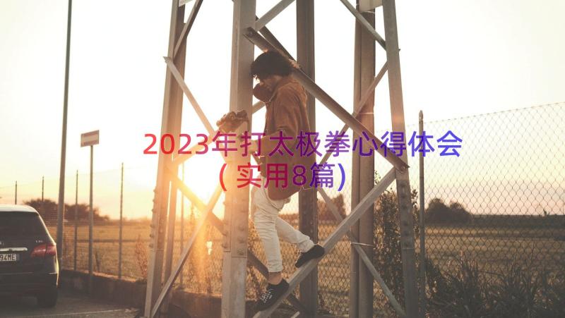 2023年打太极拳心得体会(实用8篇)