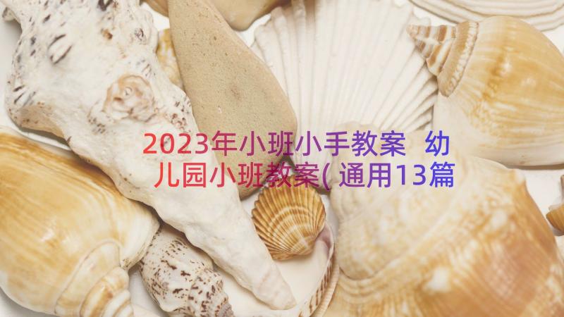 2023年小班小手教案 幼儿园小班教案(通用13篇)