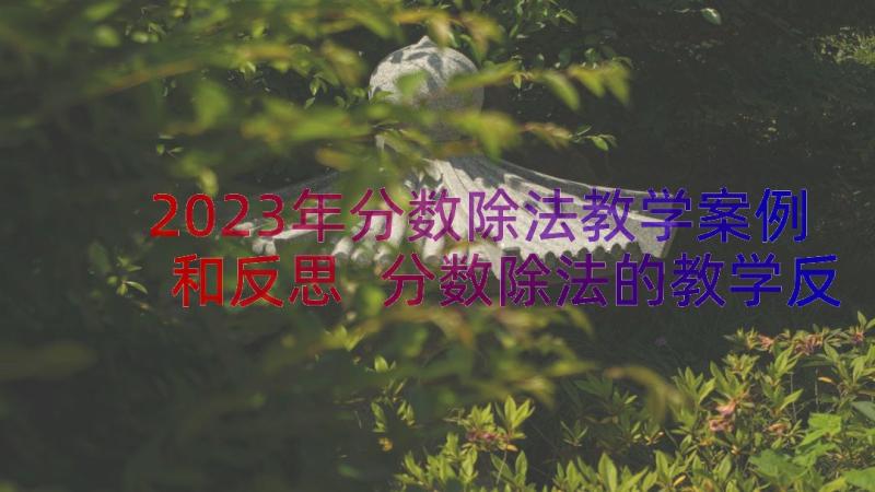 2023年分数除法教学案例和反思 分数除法的教学反思(精选15篇)