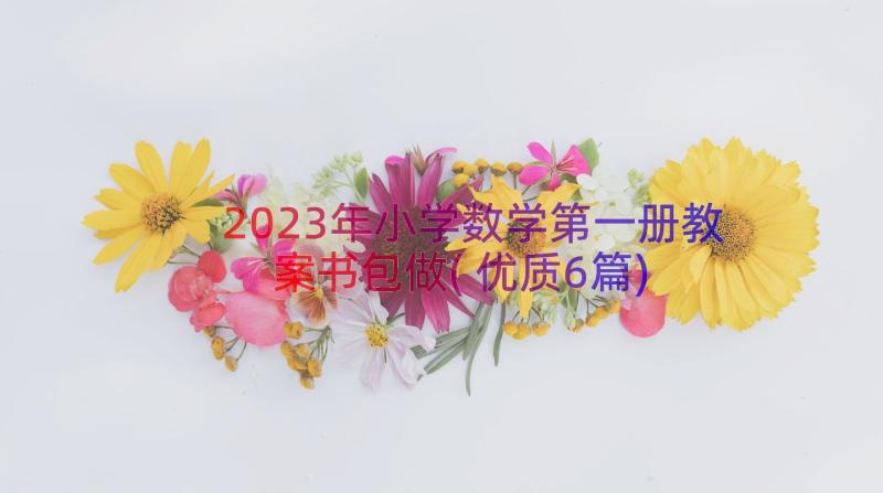 2023年小学数学第一册教案书包做(优质6篇)