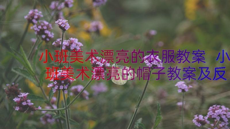 小班美术漂亮的衣服教案 小班美术漂亮的帽子教案及反思(汇总8篇)