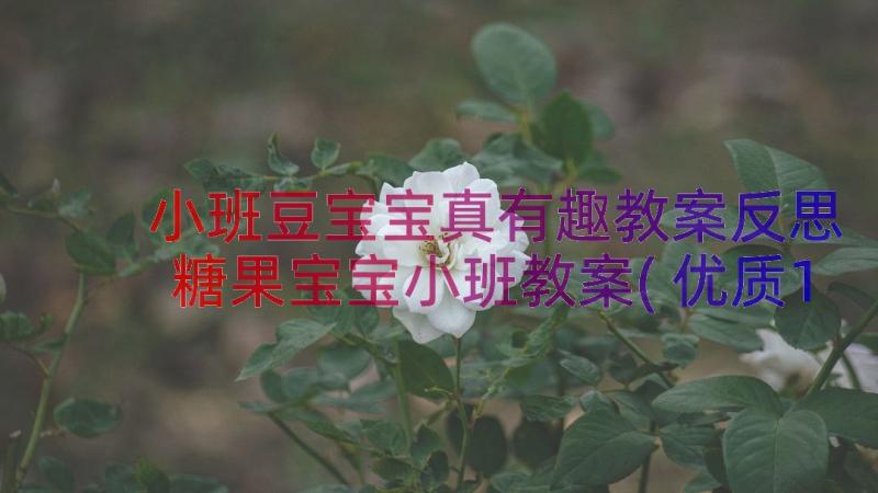 小班豆宝宝真有趣教案反思 糖果宝宝小班教案(优质17篇)