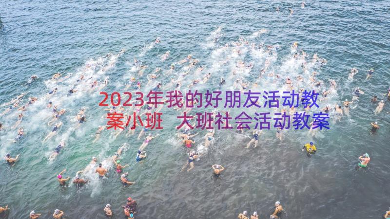 2023年我的好朋友活动教案小班 大班社会活动教案我的好朋友(优质8篇)