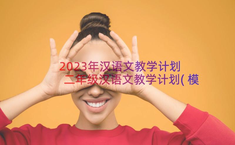 2023年汉语文教学计划 二年级汉语文教学计划(模板8篇)