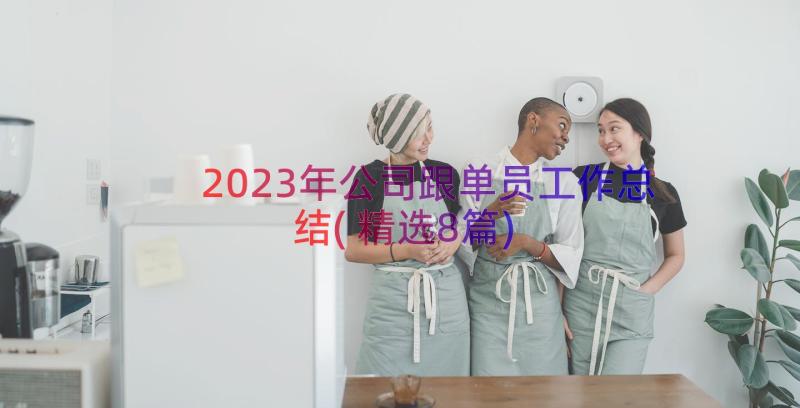 2023年公司跟单员工作总结(精选8篇)