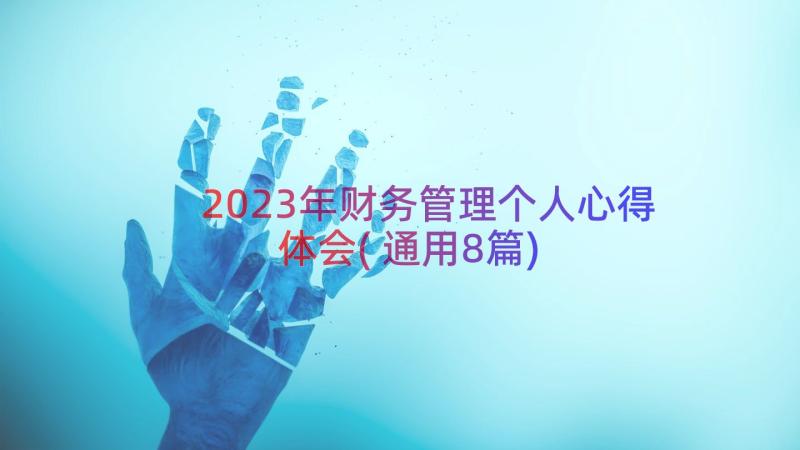 2023年财务管理个人心得体会(通用8篇)