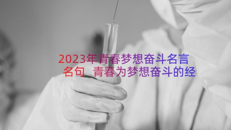 2023年青春梦想奋斗名言名句 青春为梦想奋斗的经典句子(优质16篇)