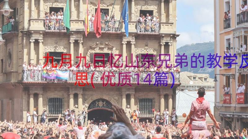 九月九日忆山东兄弟的教学反思(优质14篇)