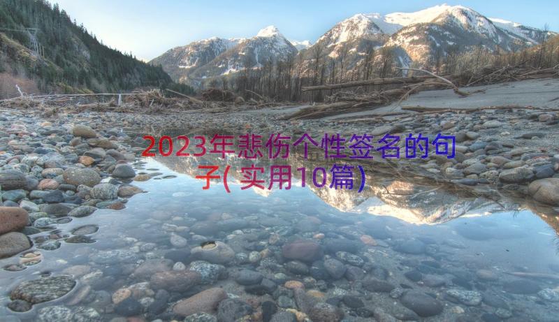 2023年悲伤个性签名的句子(实用10篇)