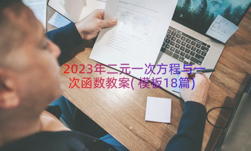 2023年二元一次方程与一次函数教案(模板18篇)