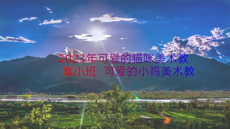 2023年可爱的猫咪美术教案小班 可爱的小鸡美术教案(汇总16篇)