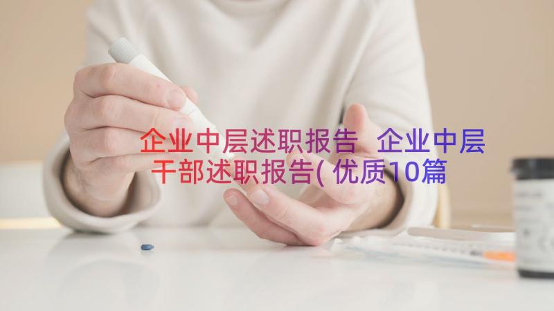 企业中层述职报告 企业中层干部述职报告(优质10篇)