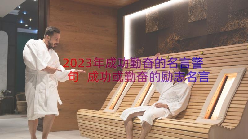 2023年成功勤奋的名言警句 成功或勤奋的励志名言(精选8篇)