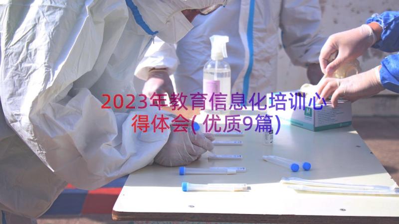 2023年教育信息化培训心得体会(优质9篇)